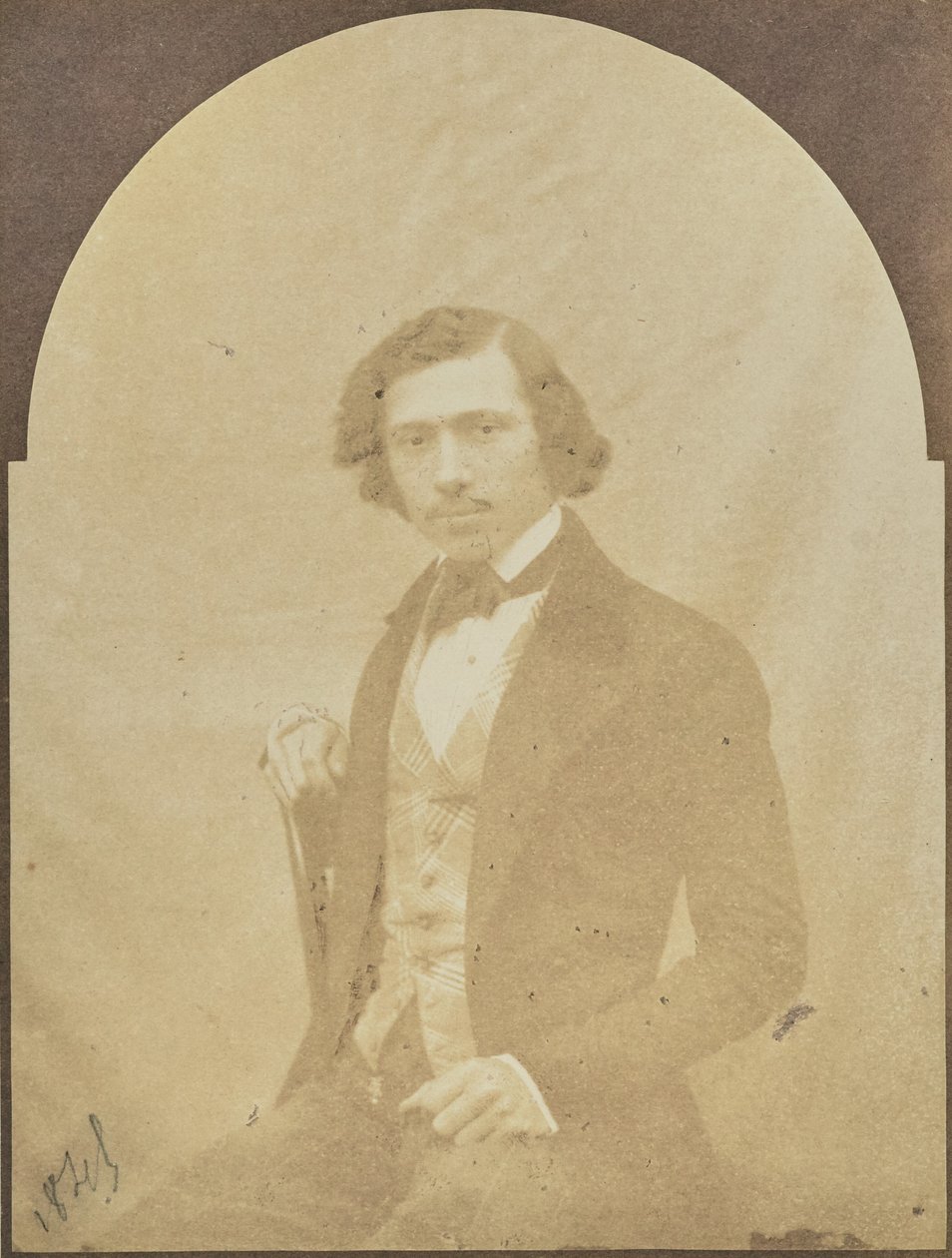[Portrét sedícího muže[ od Hippolyte Bayard