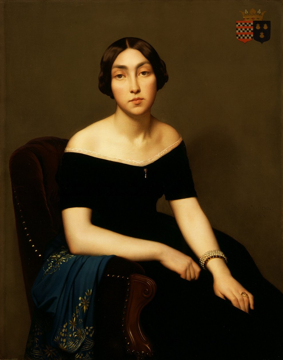 Paní Louis Antoine de Cambourg od Hippolyte Flandrin