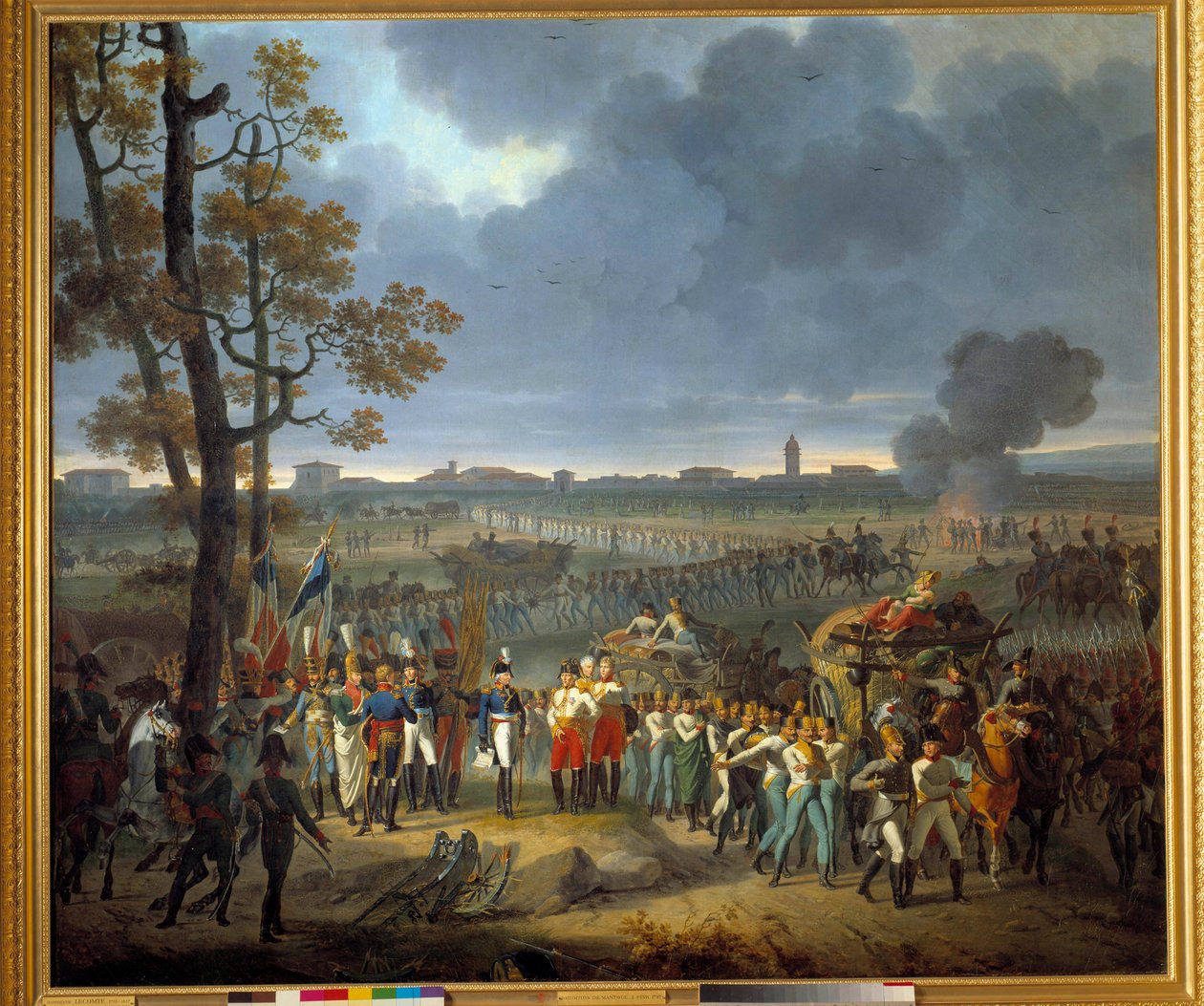 kapitulace Mantovy (2. února od Hippolyte Lecomte