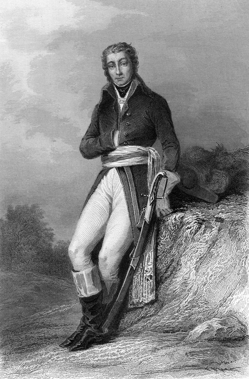 Generál Jean Moreau od Hippolyte Louis (after) Pauquet