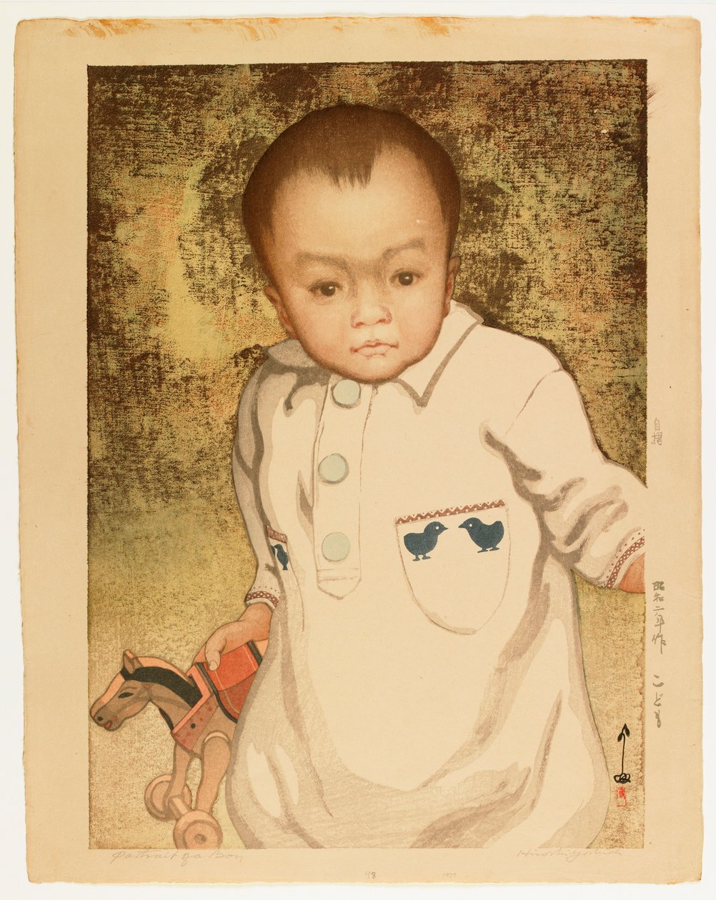 Portrét chlapce od Hiroshi Yoshida