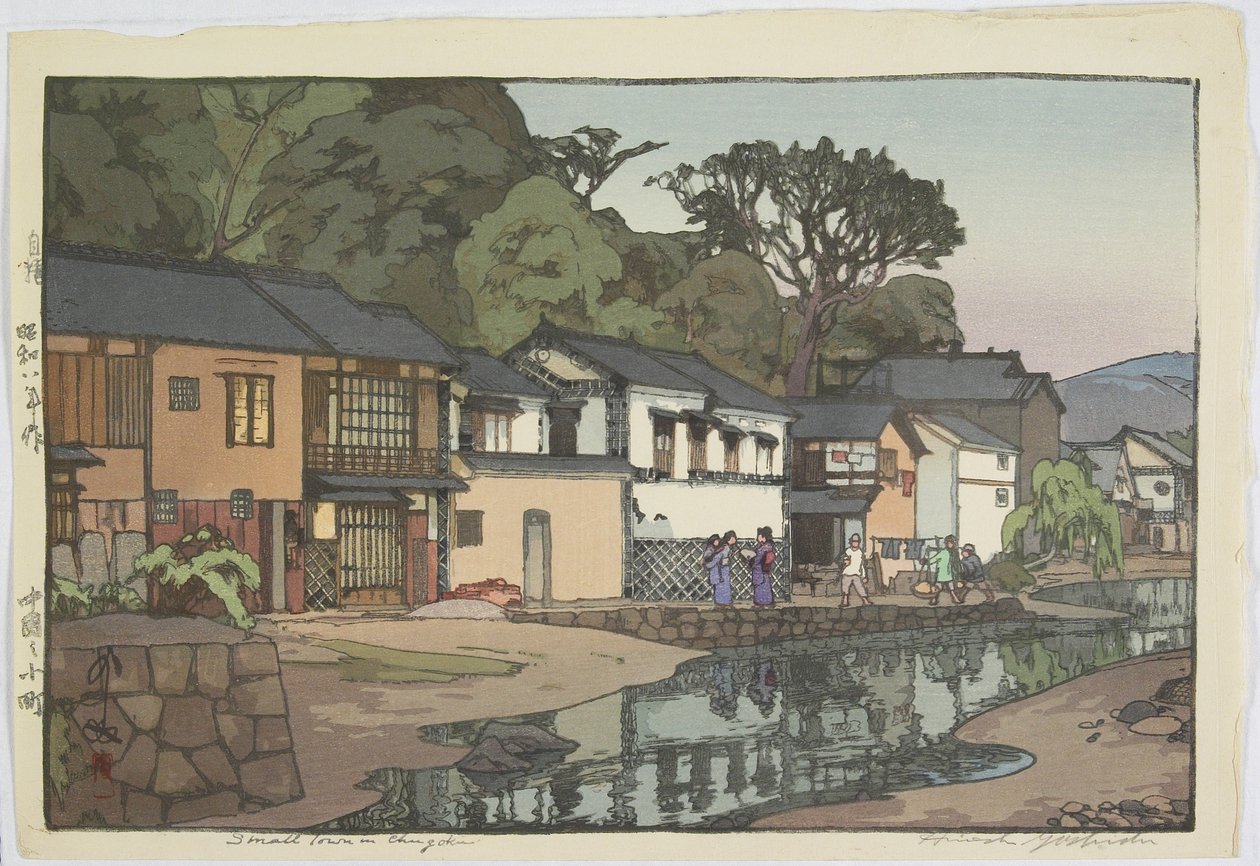Malé město v okrese Chu_goku od Hiroshi Yoshida