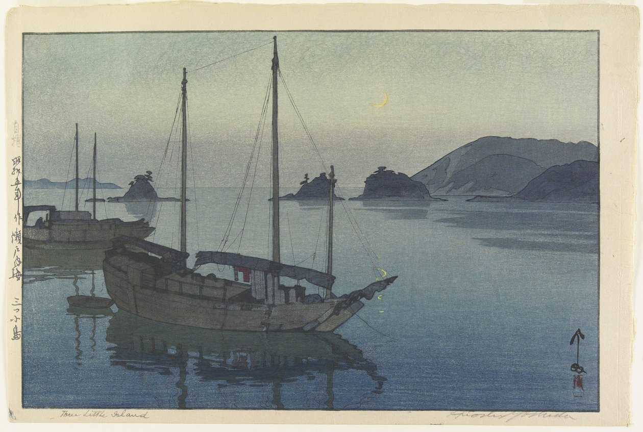 Tři malé ostrovy od Hiroshi Yoshida