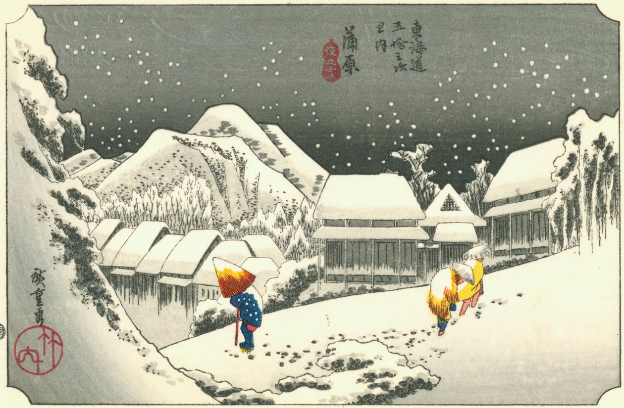 Kanbara od Hiroshige