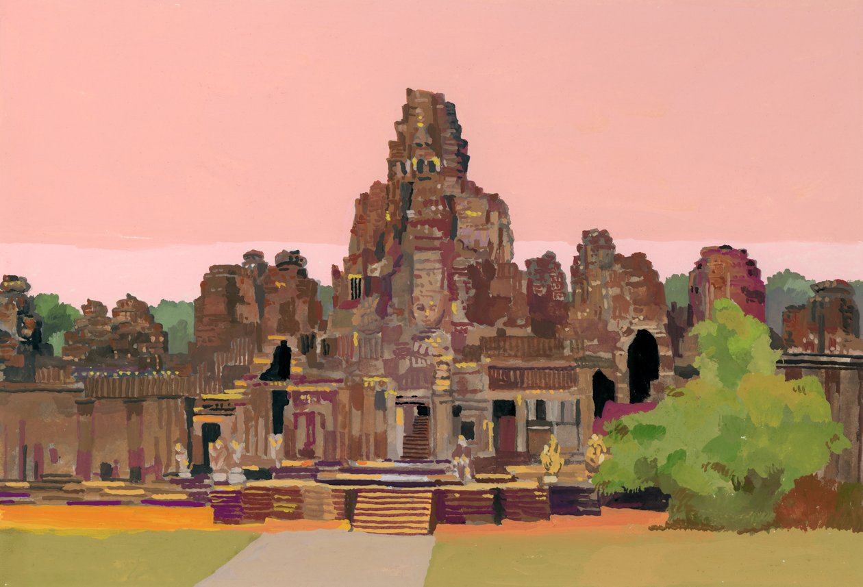 Angkor Thom v Kambodži, 2016, od Hiroyuki Izutsu