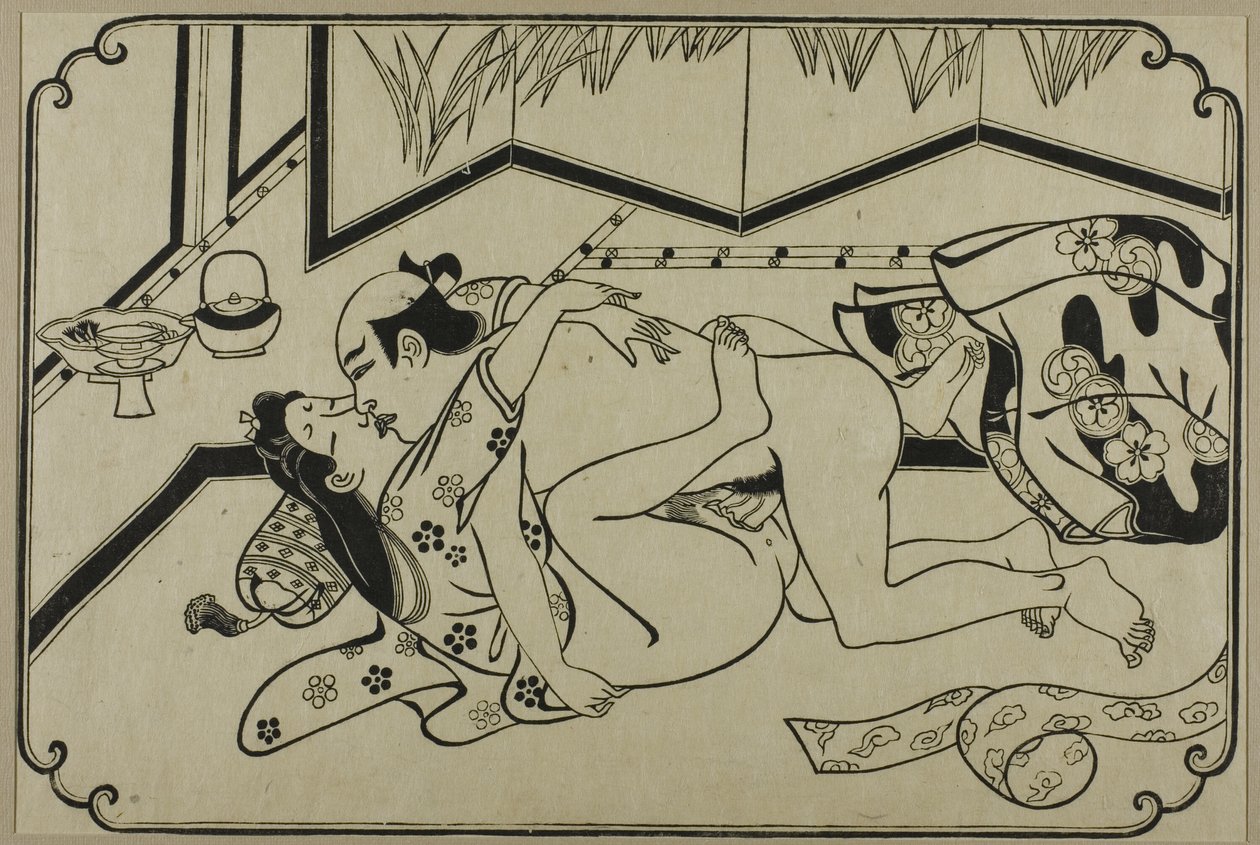 List z alba shunga od Hishikawa Moronobu