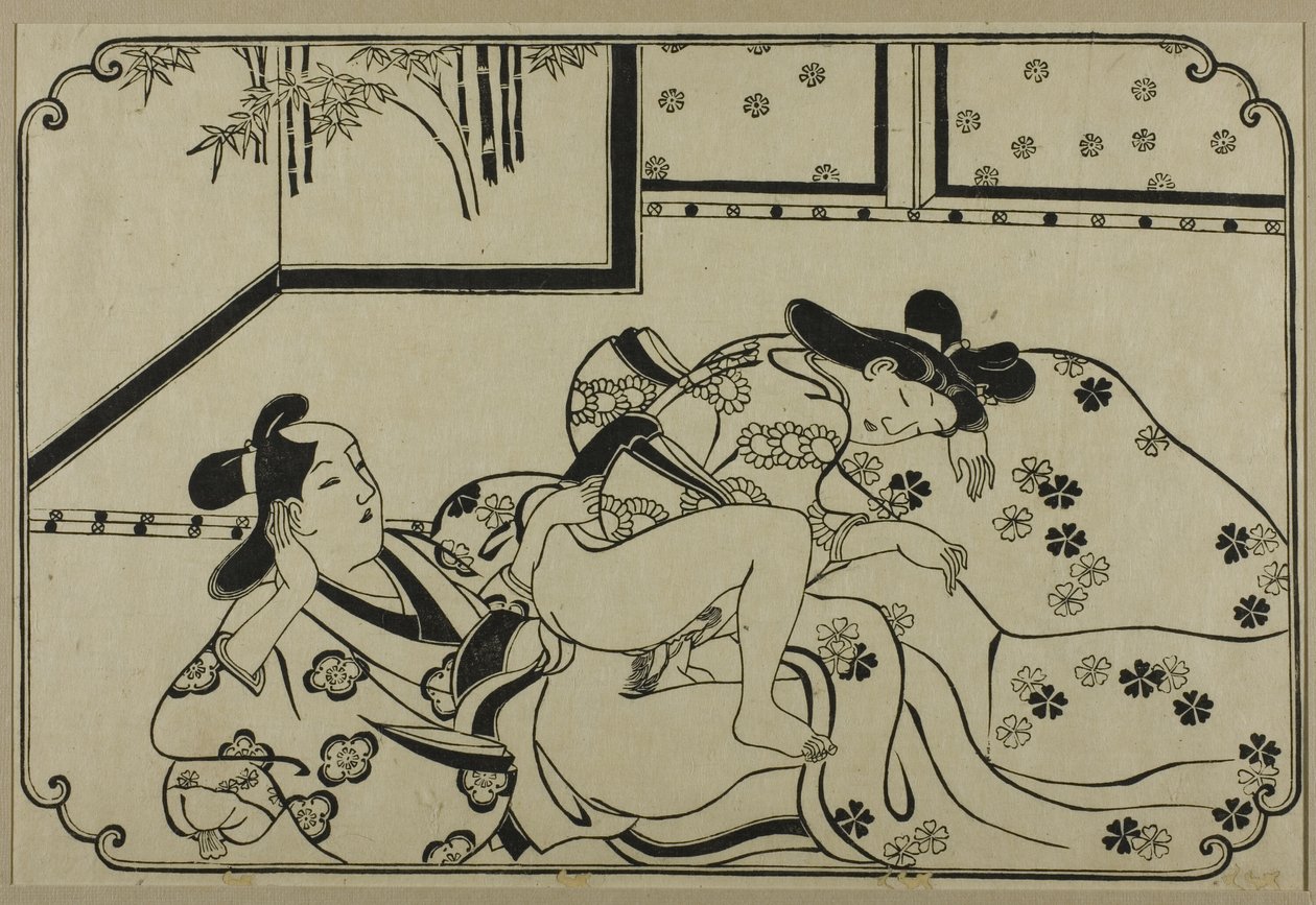 List z alba shunga od Hishikawa Moronobu