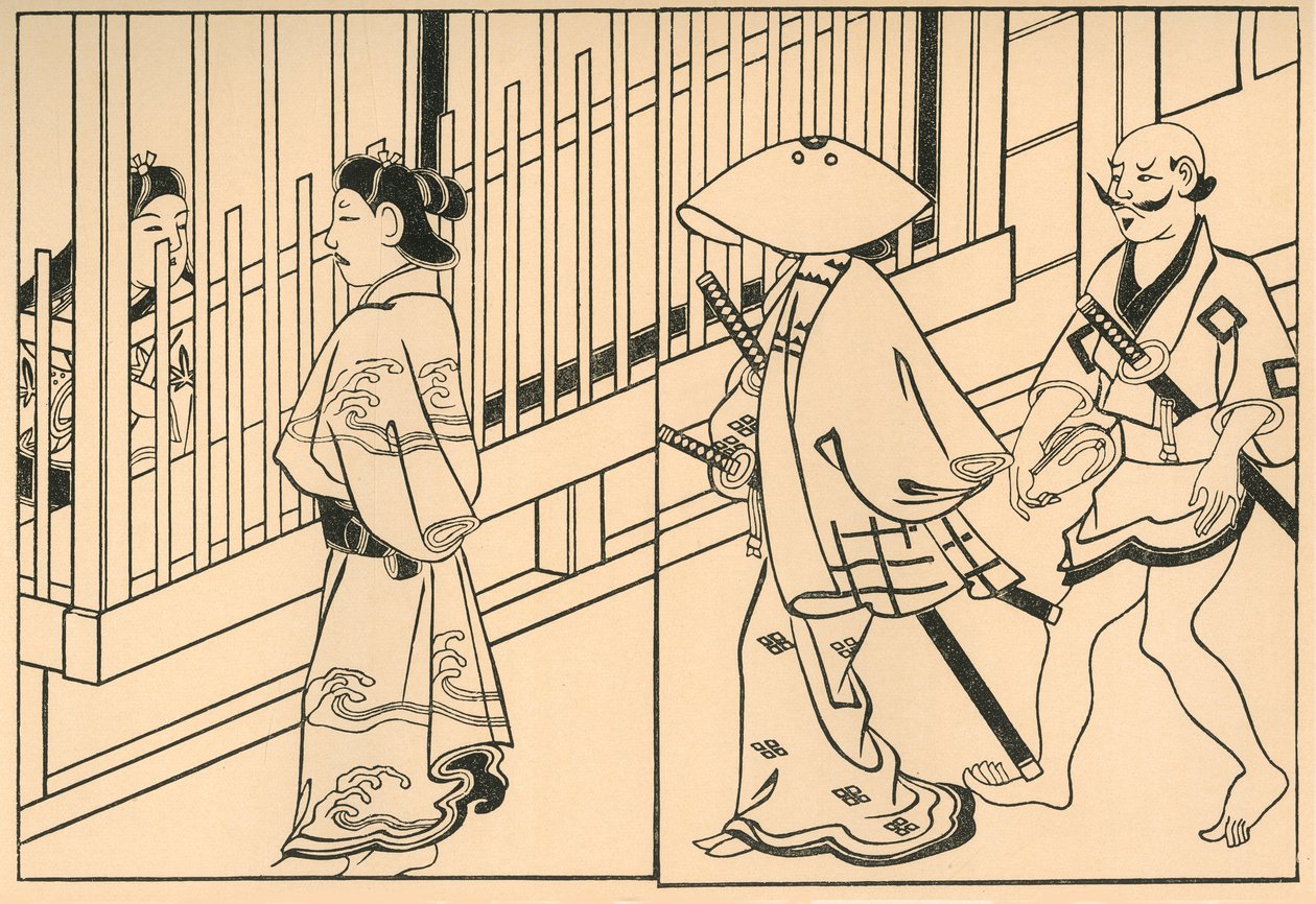 Kurtizány, 1661, 1924. od Hishikawa Moronobu