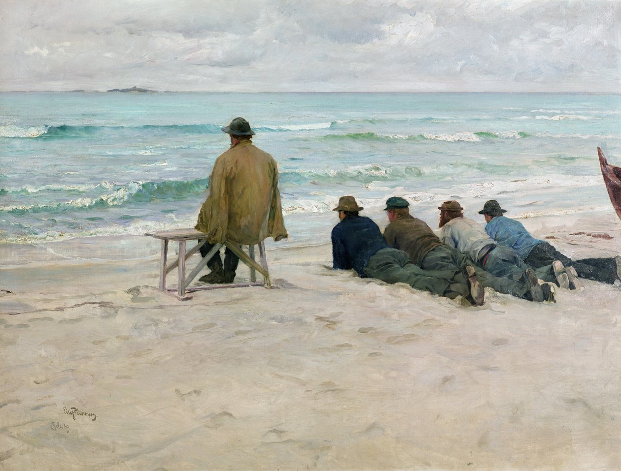 Na hlídce od Hjalmer Eilif Emanuel Peterssen