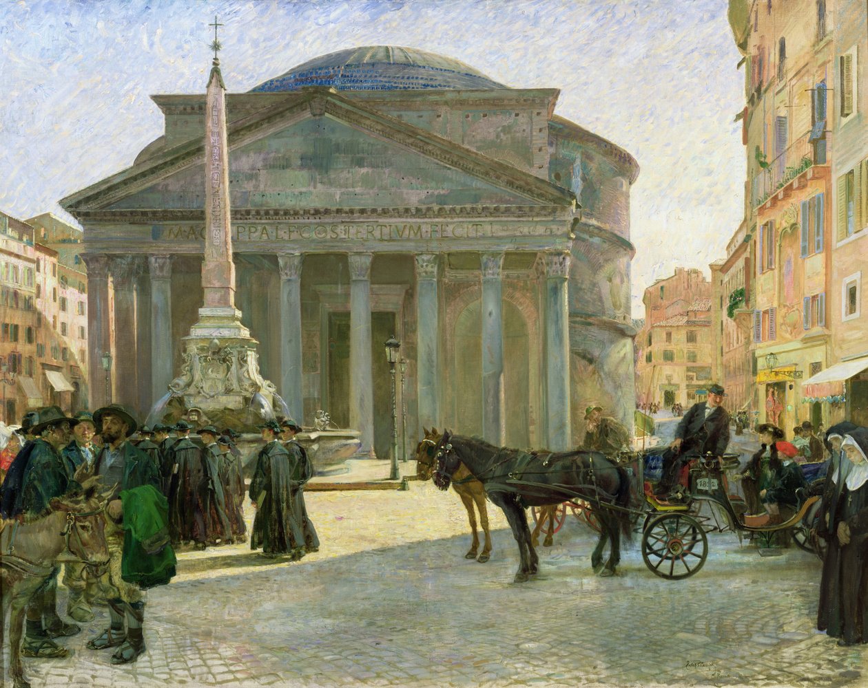 Pantheon, Řím od Hjalmer Eilif Emanuel Peterssen