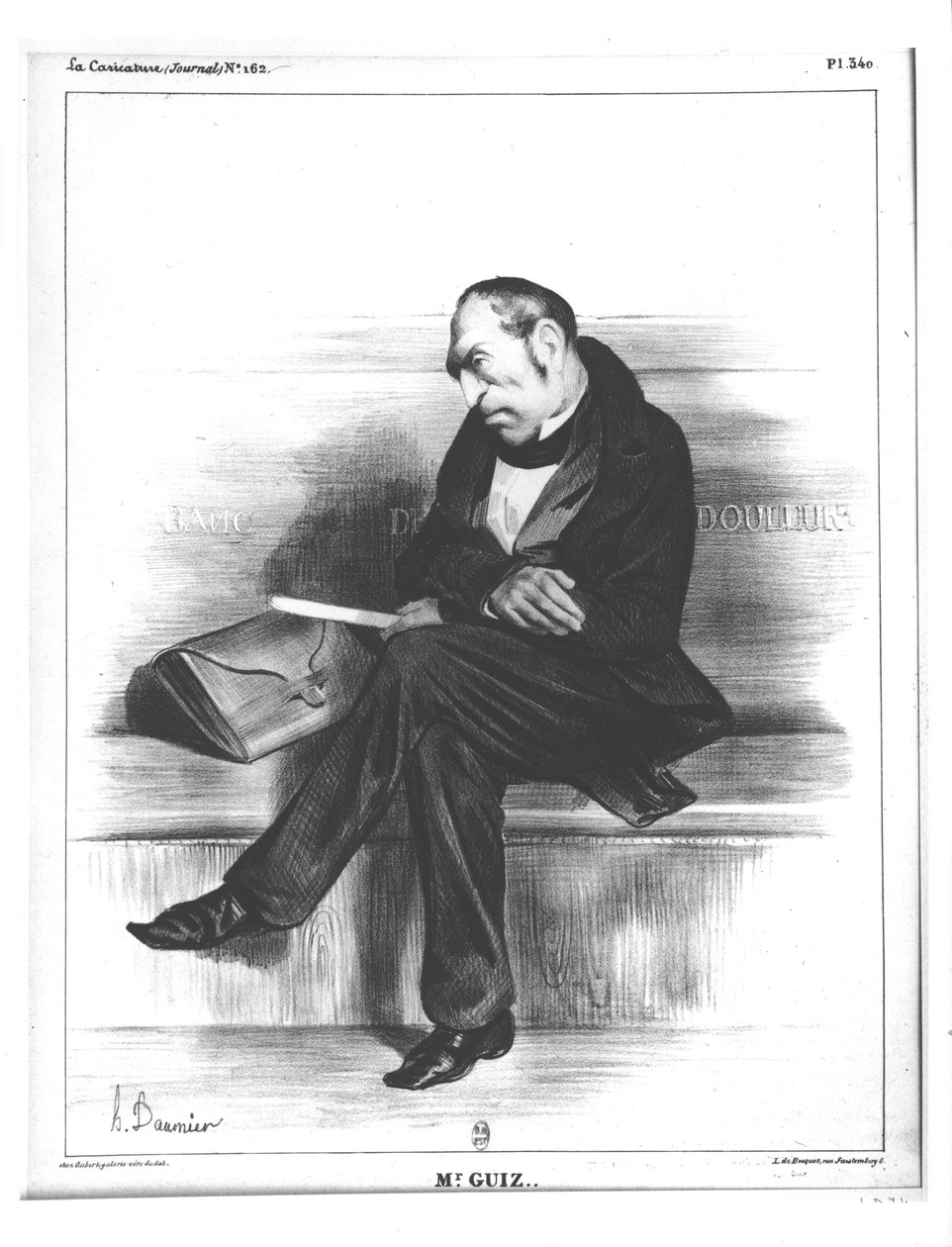Karikatura Francoise Guizota (1787-1874), z 