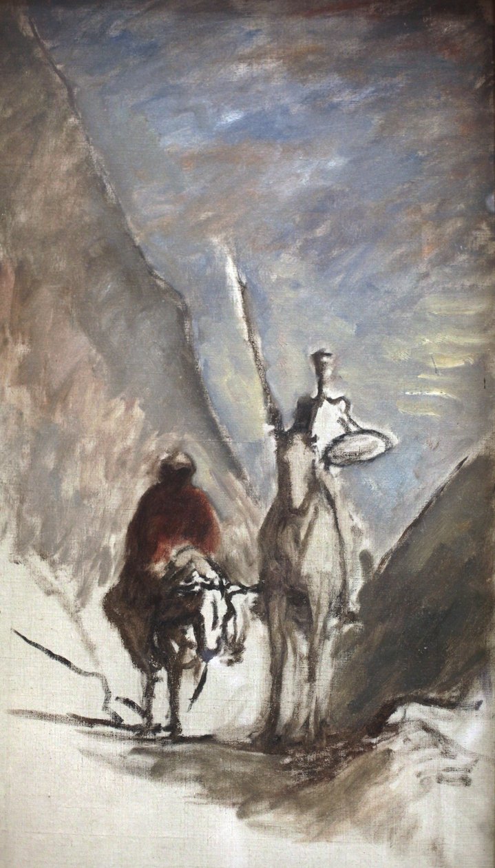 Don Quijote a Mrtvý mezek od Honoré Daumier
