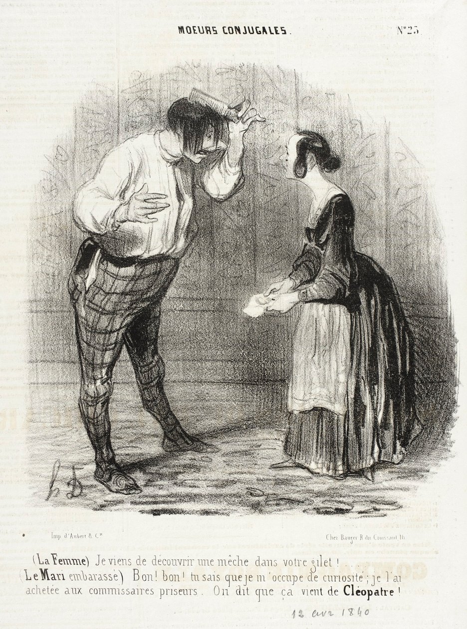 Právě jsem objevil knot ve vaší vestě od Honoré Daumier