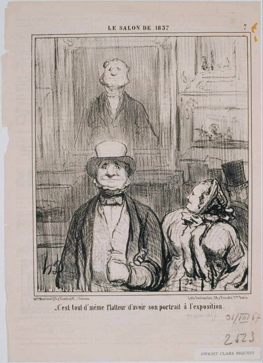 Salon 1857- Jak, v tomto sklepě ... od Honoré Daumier