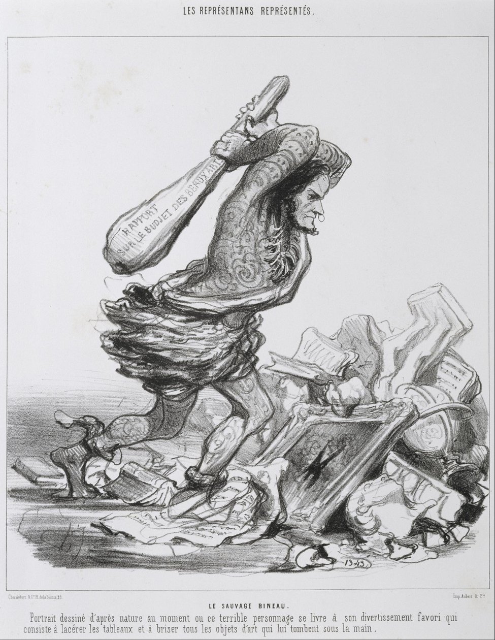 Sauvage Bineau. od Honoré Daumier