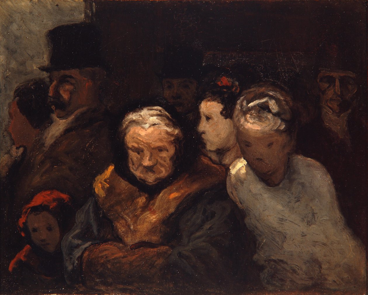 Odchod z divadla, cca 1865 od Honoré Daumier