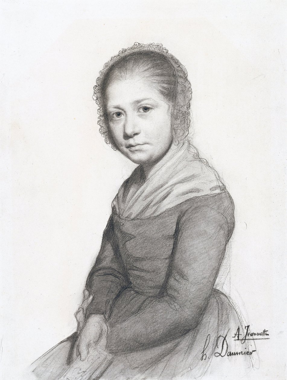 Portrét dívky (Jeannette), asi 1830 od Honoré Daumier