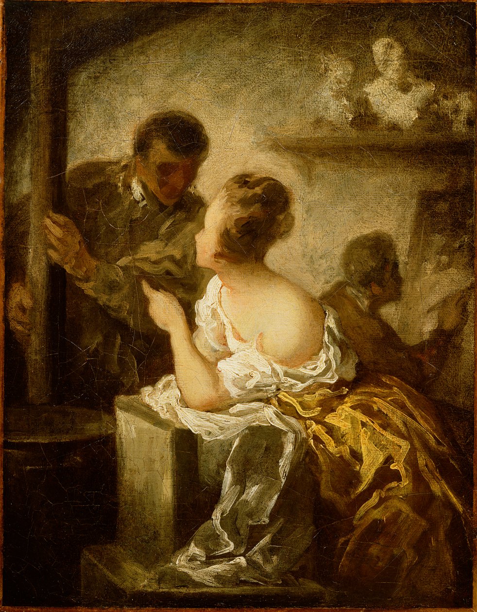 Studio, kolem roku 1870 od Honoré Daumier