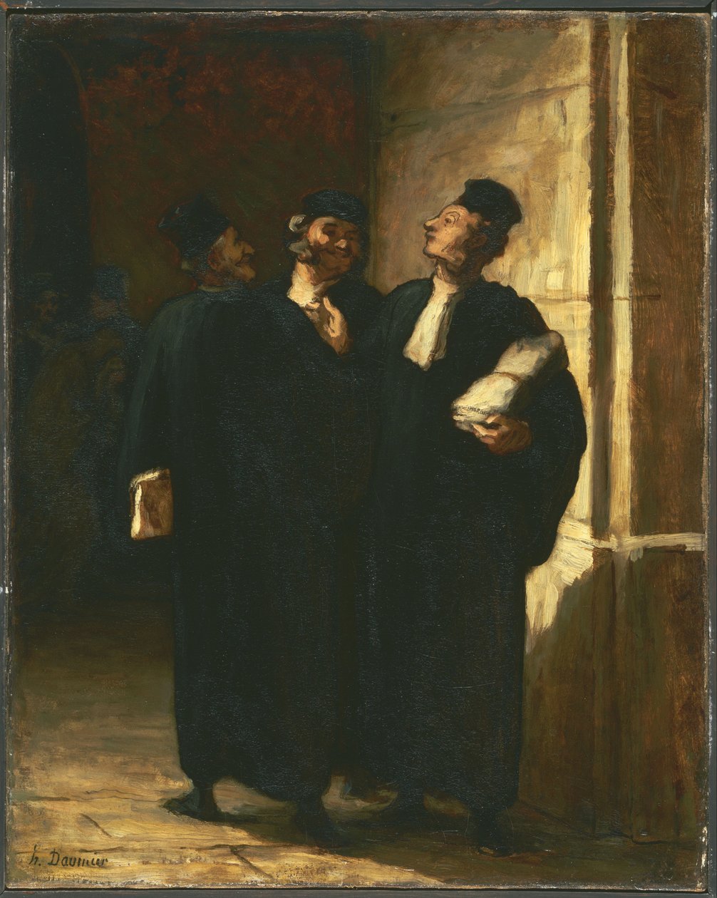 Tři právníci od Honoré Daumier