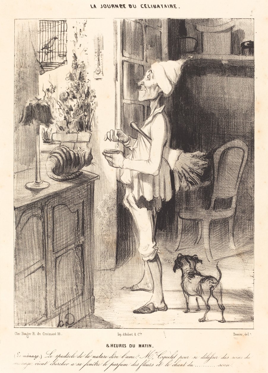 8 ráno od Honoré Daumier