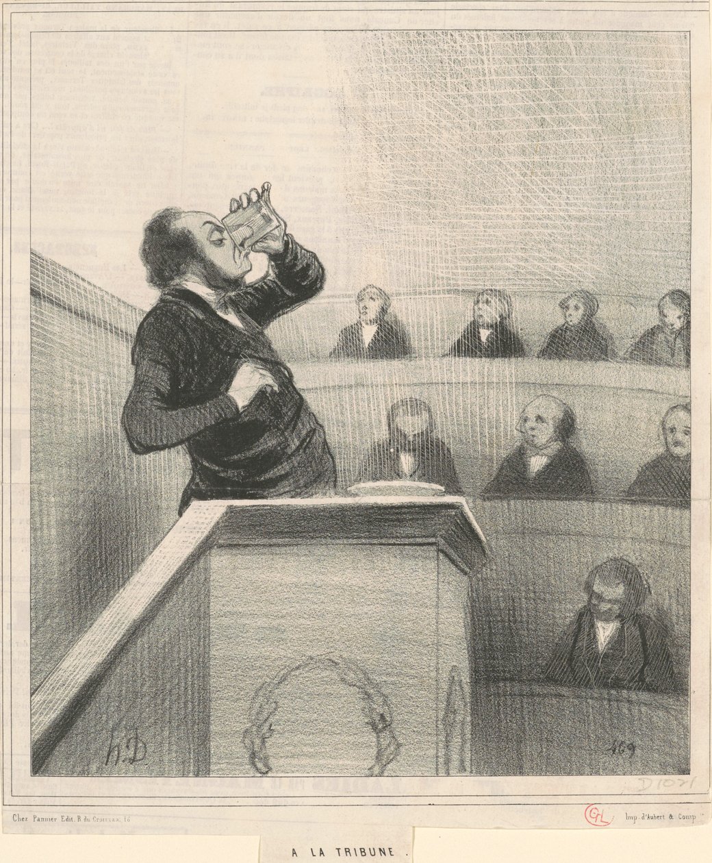 na tribunu od Honoré Daumier