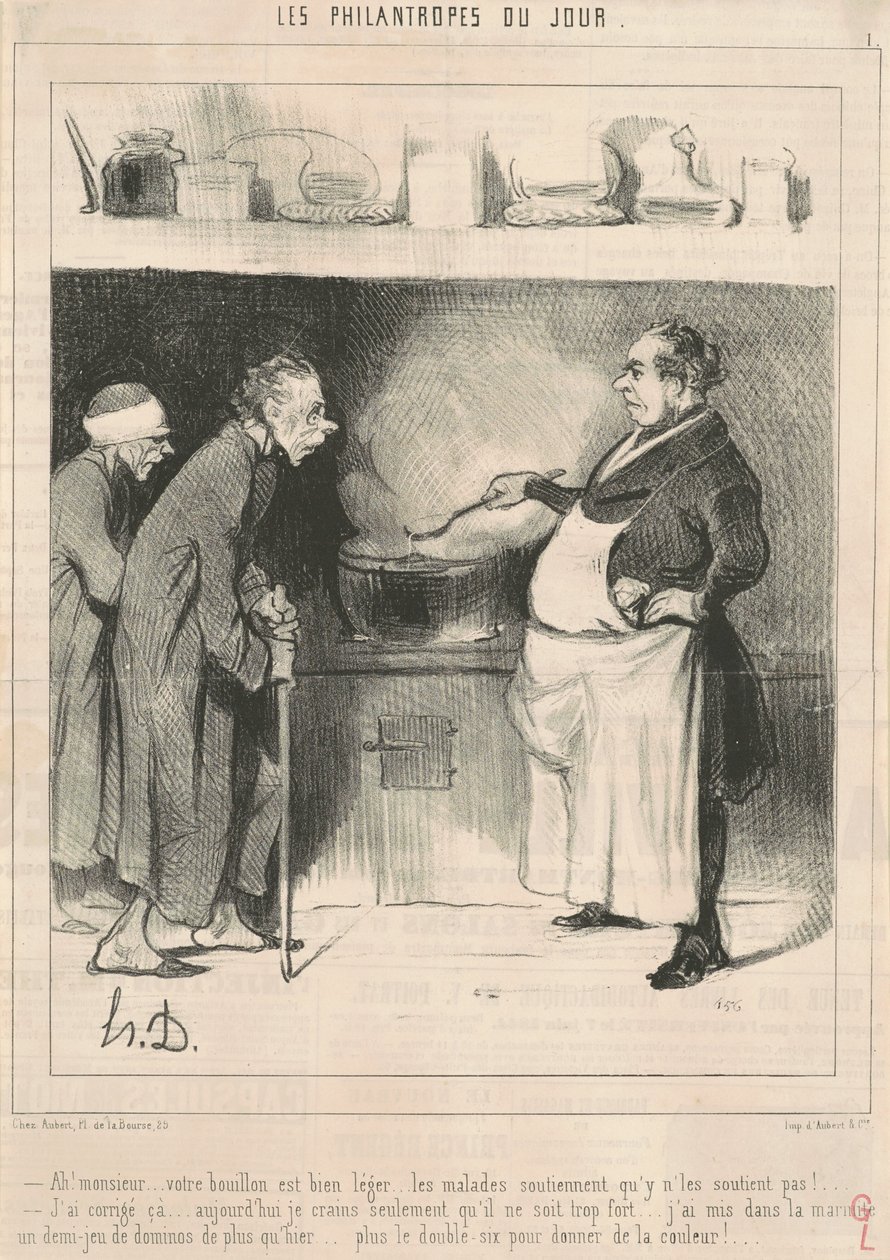 Ach! Pane...váš vývar je... od Honoré Daumier