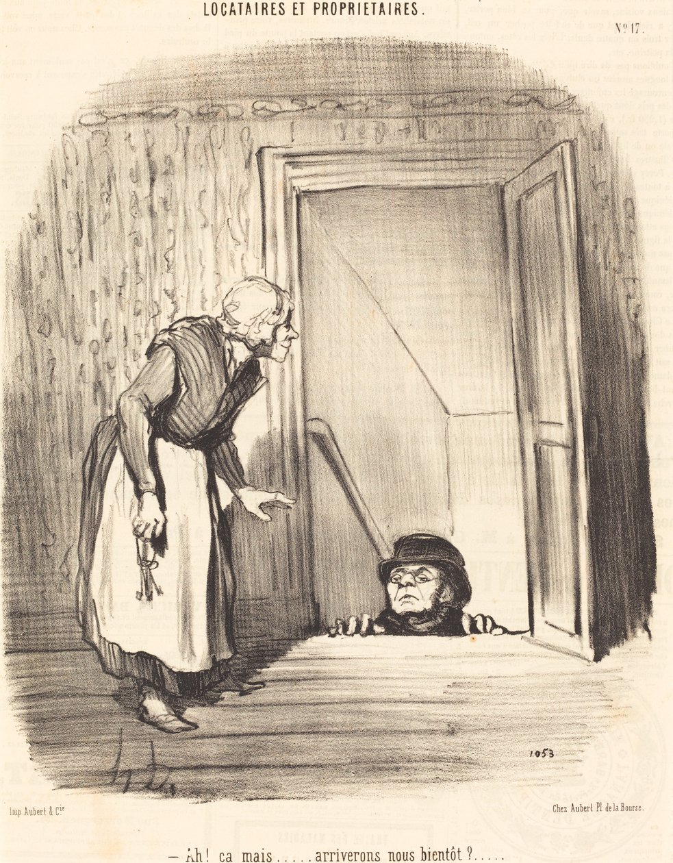 Ach! že ale... dorazíme brzy? od Honoré Daumier