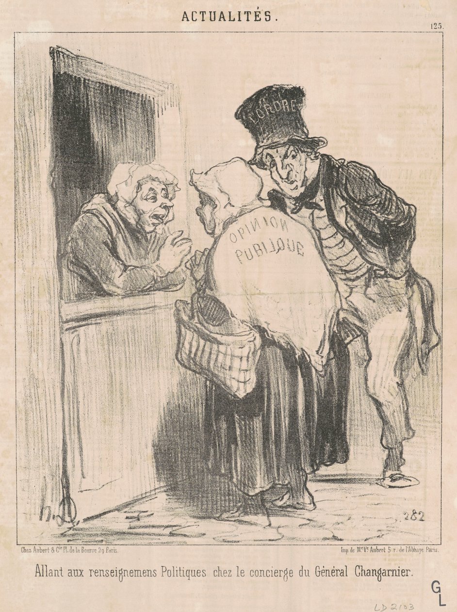 Jdu na politické informace... od Honoré Daumier