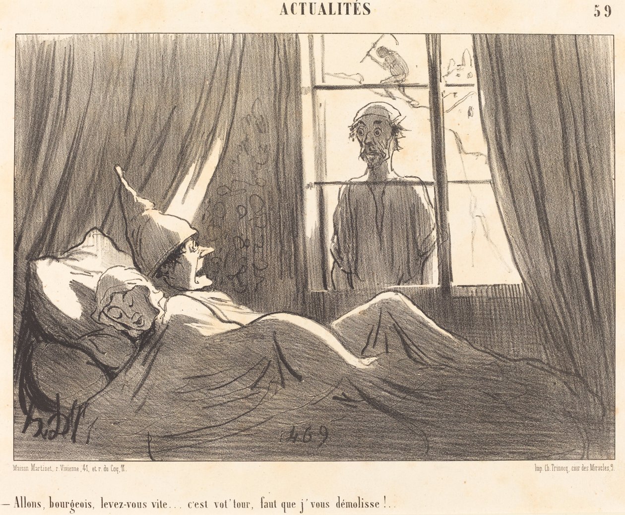 No tak buržoazi, rychle vstávej... od Honoré Daumier