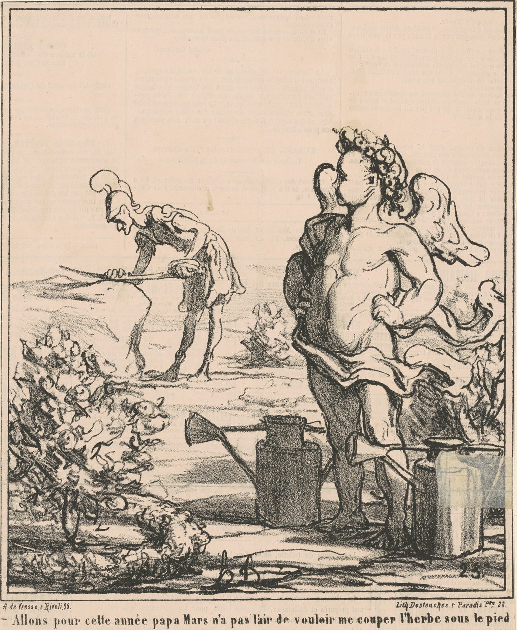 Pojďme na rok, tati March... od Honoré Daumier
