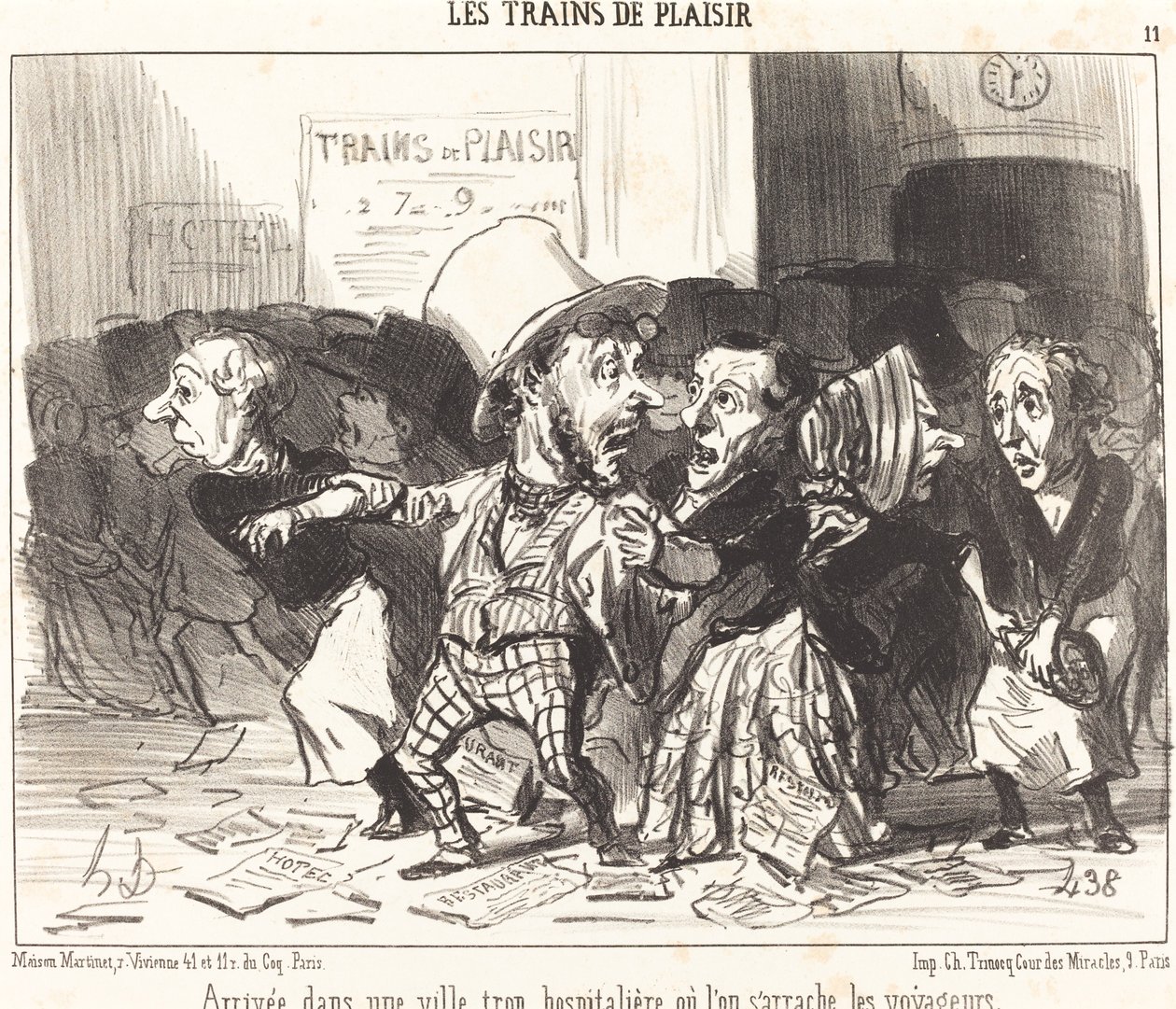 Příjezd do města, které je příliš pohostinné... od Honoré Daumier