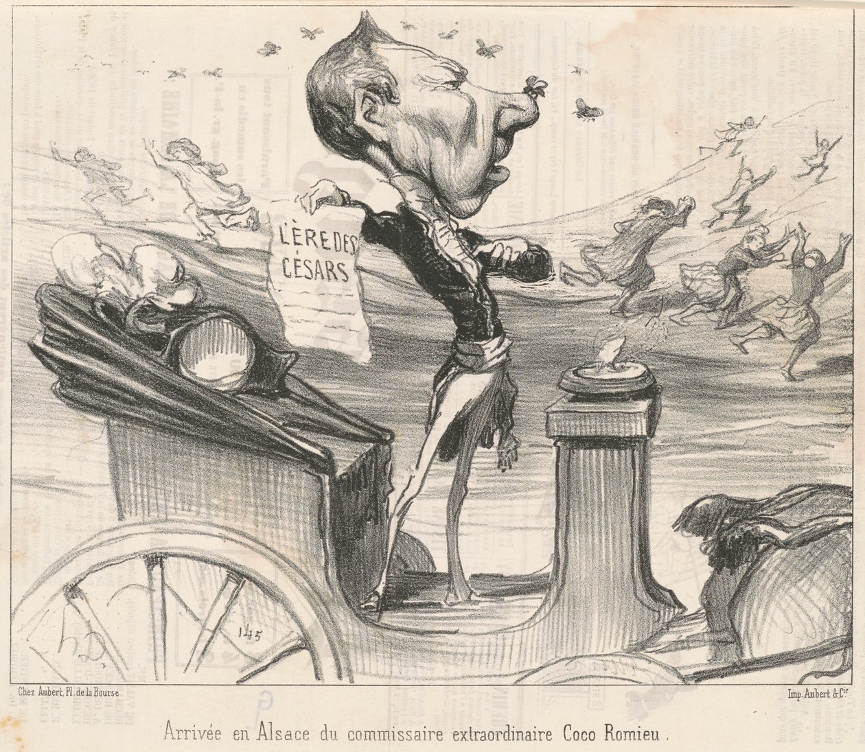 Přílet komisaře do Alsaska... od Honoré Daumier