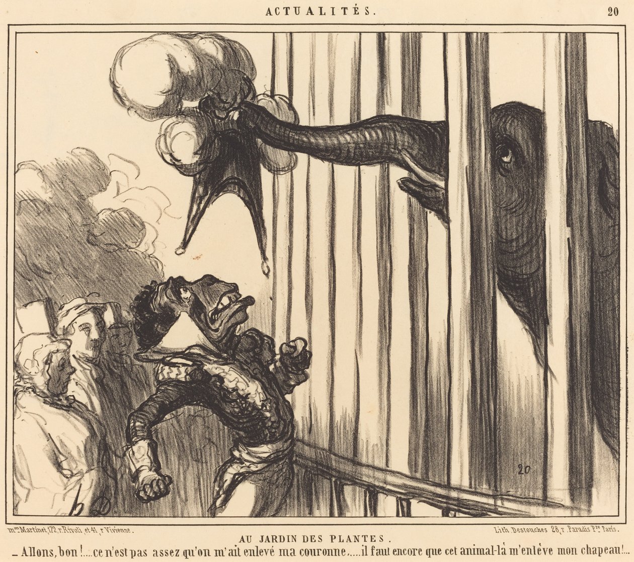 V Jardin des Plantes od Honoré Daumier