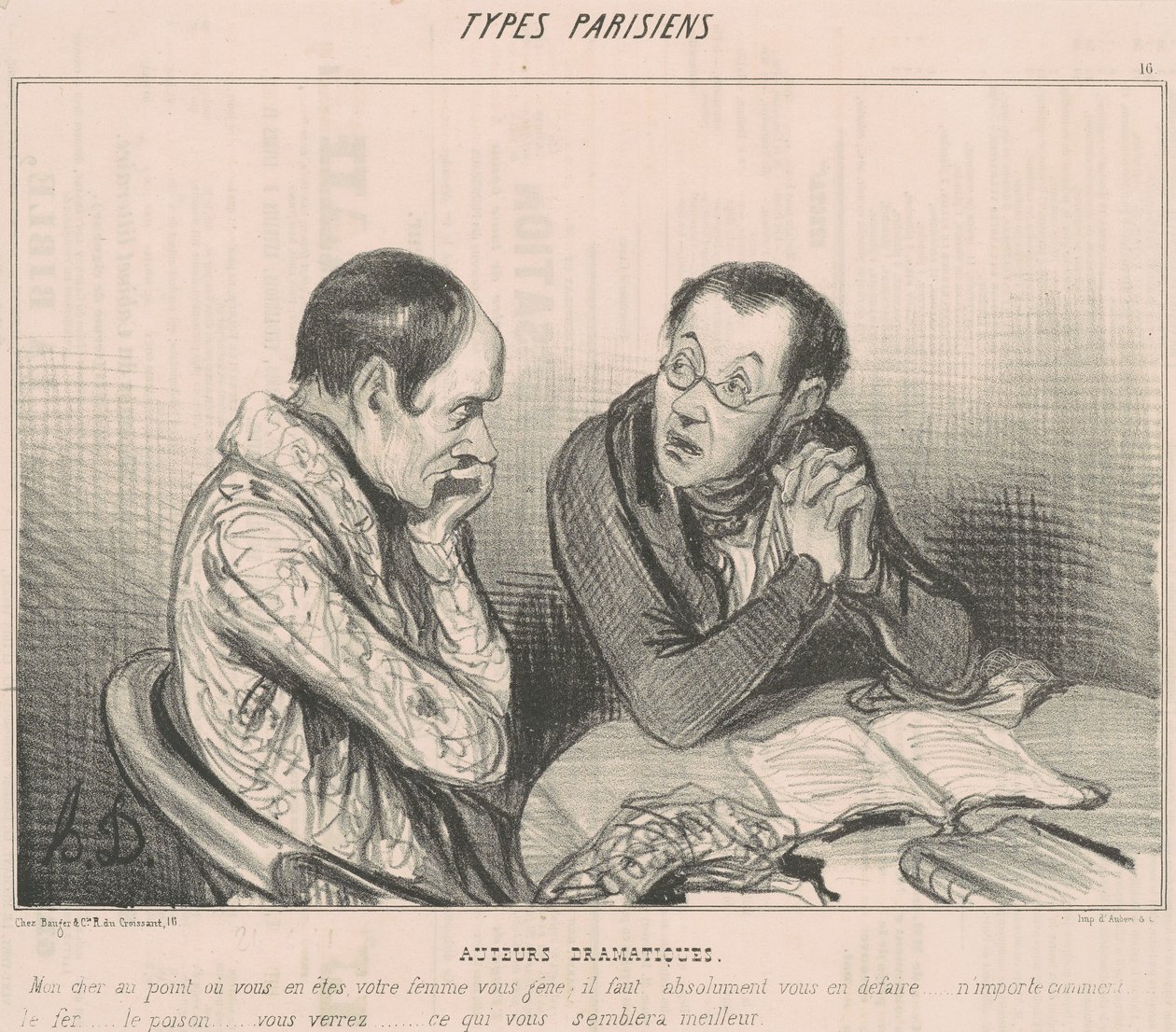 Dramaturgové od Honoré Daumier
