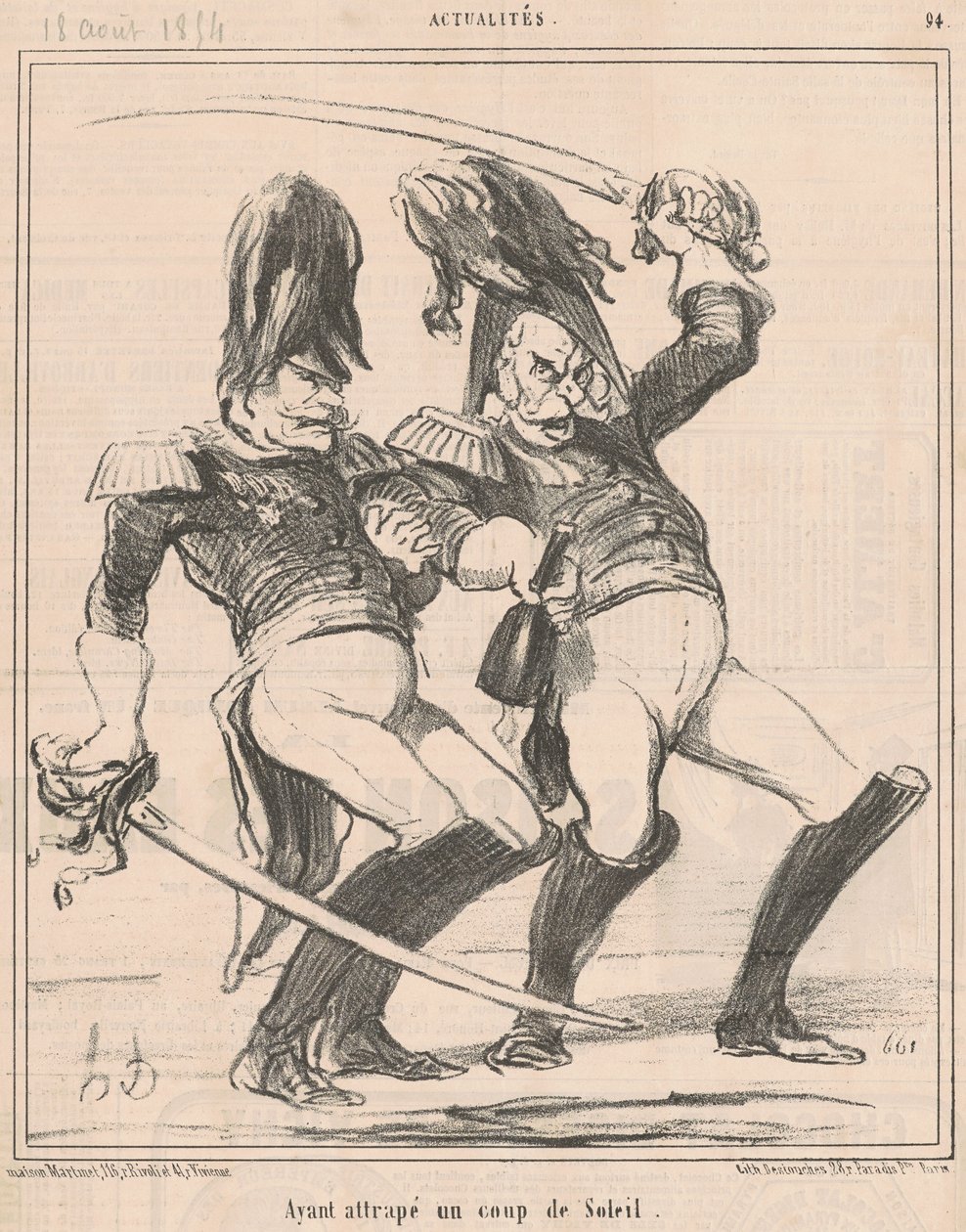 Po spálení sluncem od Honoré Daumier