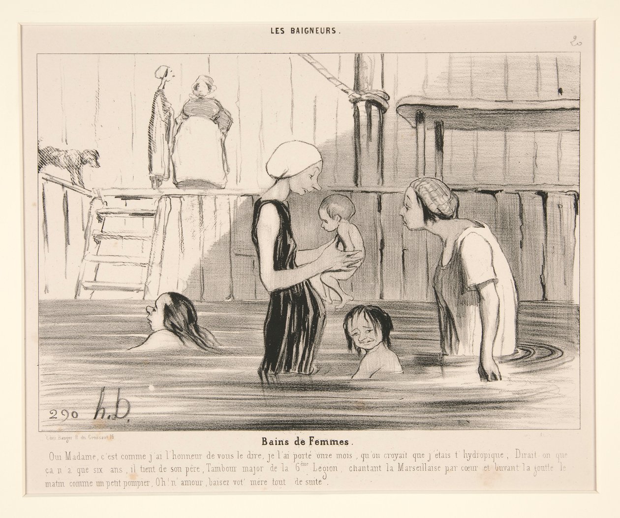 Dámské lázně. Ano, paní, to od Honoré Daumier