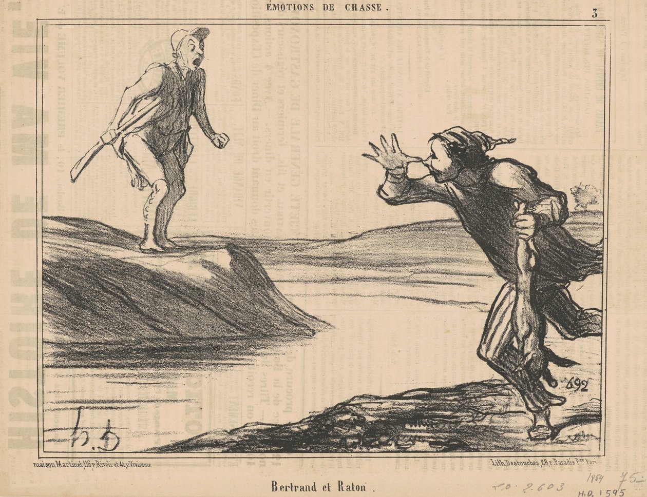Bertrand a Raton od Honoré Daumier