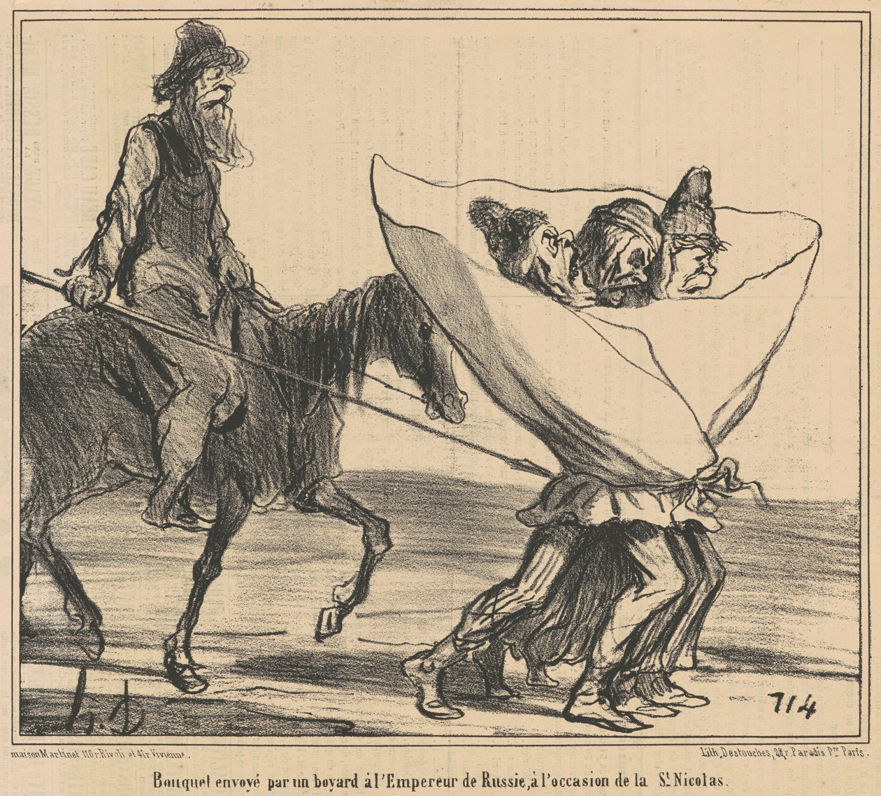 Kytice zaslaná... ruskému císaři... od Honoré Daumier
