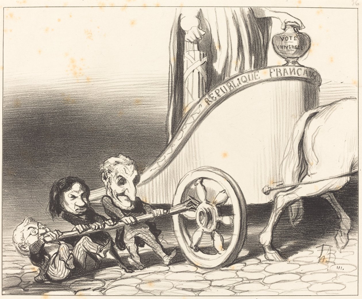 Tento vůz bude vždy fungovat... od Honoré Daumier