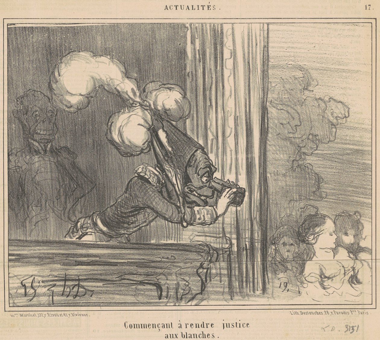 Začít činit spravedlnost vůči bílým ženám od Honoré Daumier