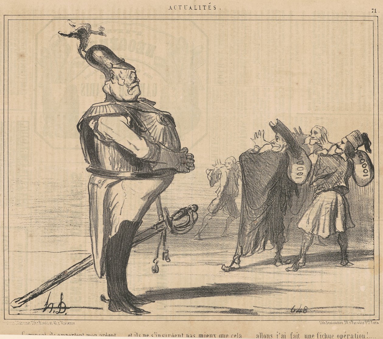 Jak, berou mi peníze... od Honoré Daumier