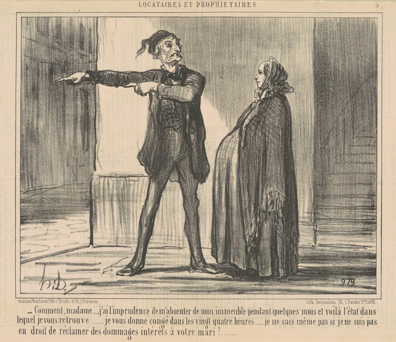 Jak, madam... mám tu nerozvážnost... od Honoré Daumier