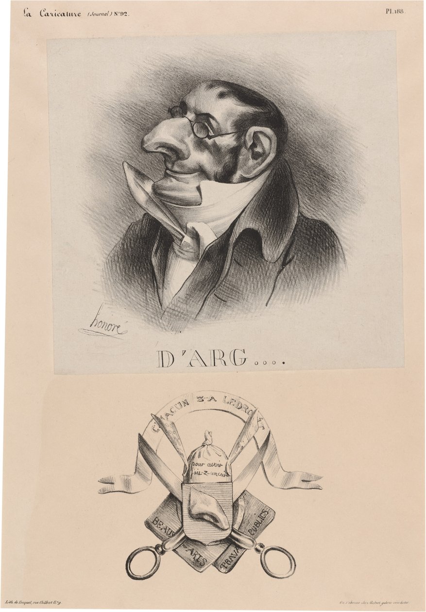 hrabě z Argout od Honoré Daumier