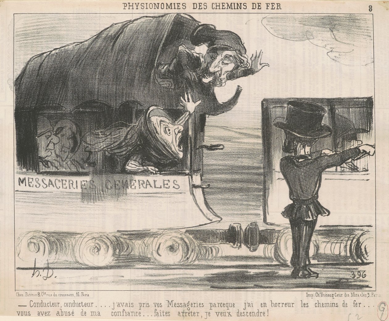 Řidiči... Vzal jsem vaše kurýry... od Honoré Daumier