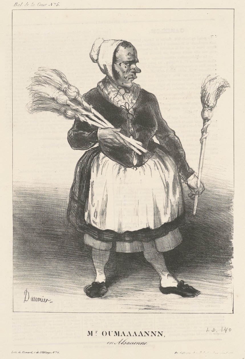 Coulman v Alsasku od Honoré Daumier