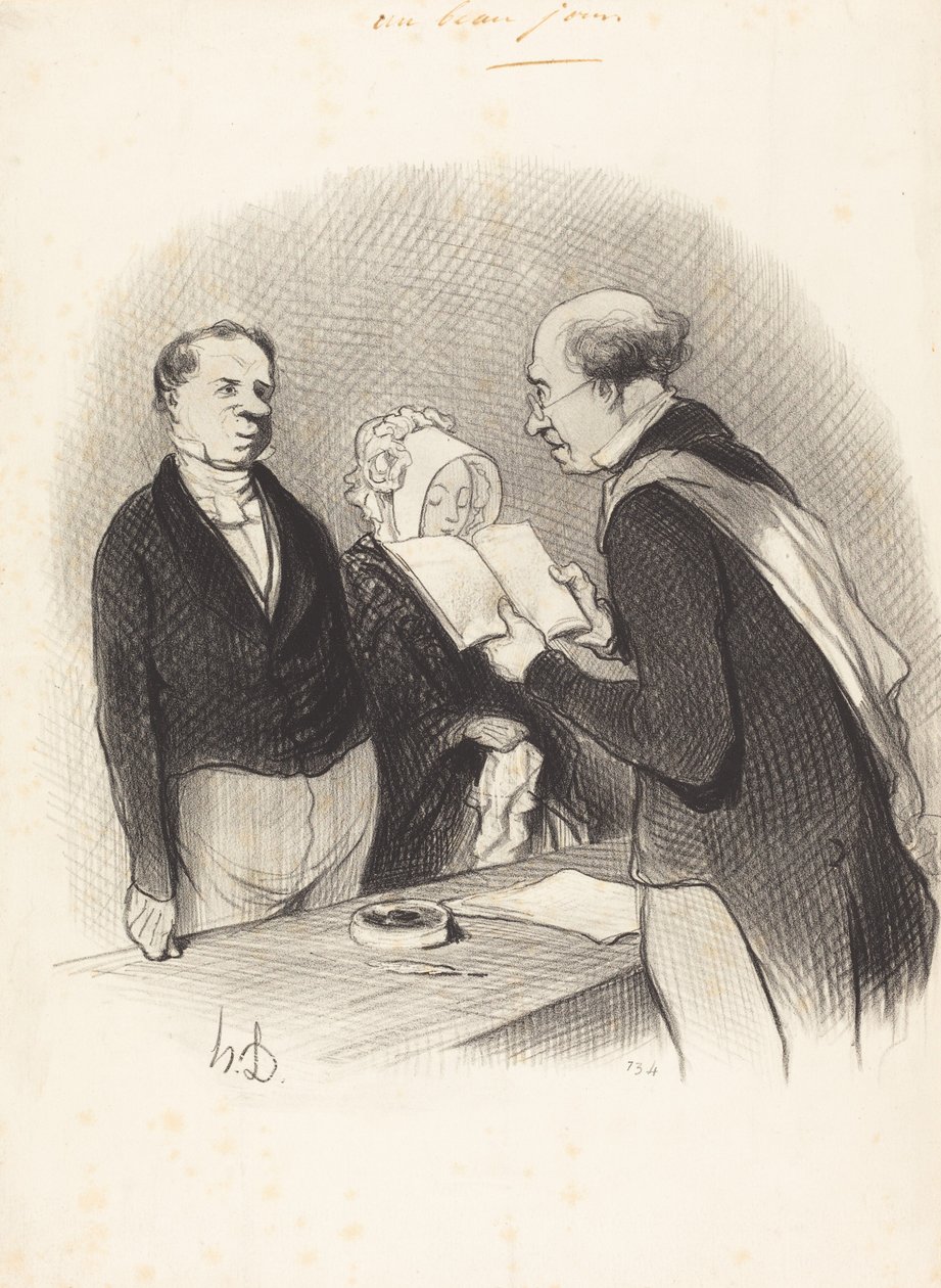 Před starostou od Honoré Daumier