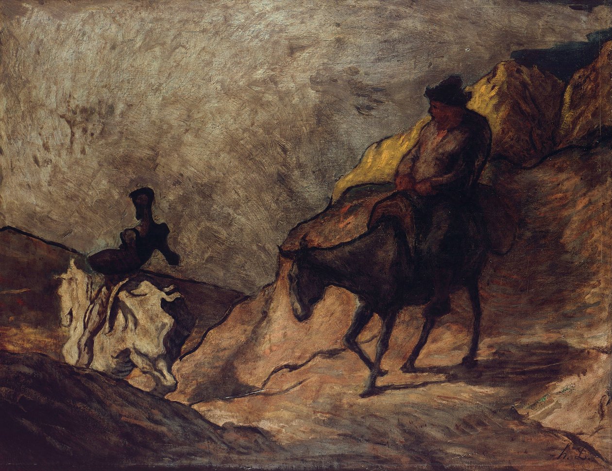 Don Quijote a Sancho Pansa od Honoré Daumier