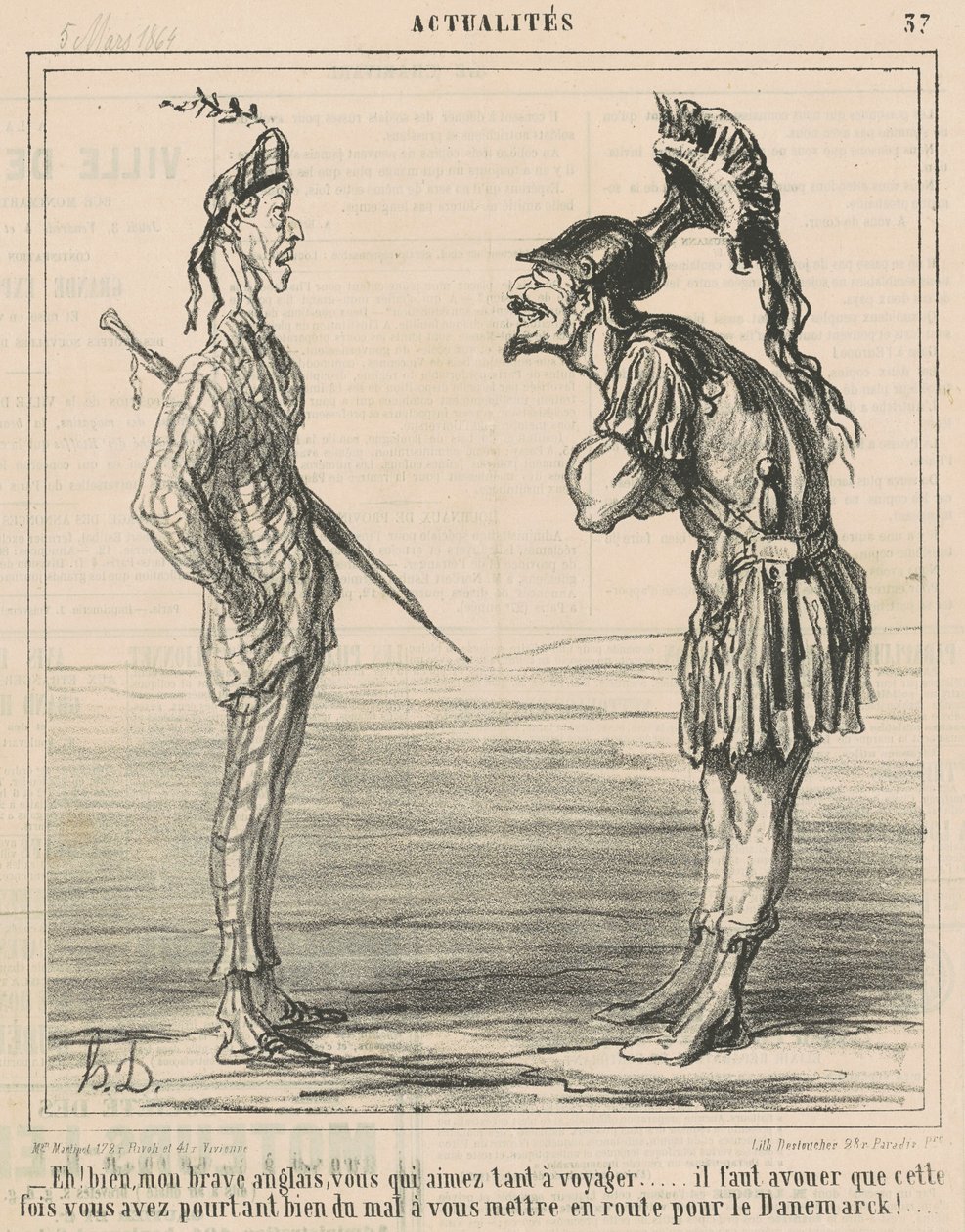 Studna! Moje statečná angličtina... od Honoré Daumier