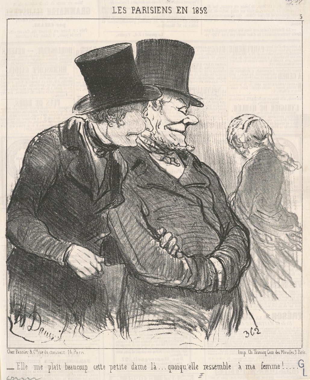 Má mě moc ráda... od Honoré Daumier