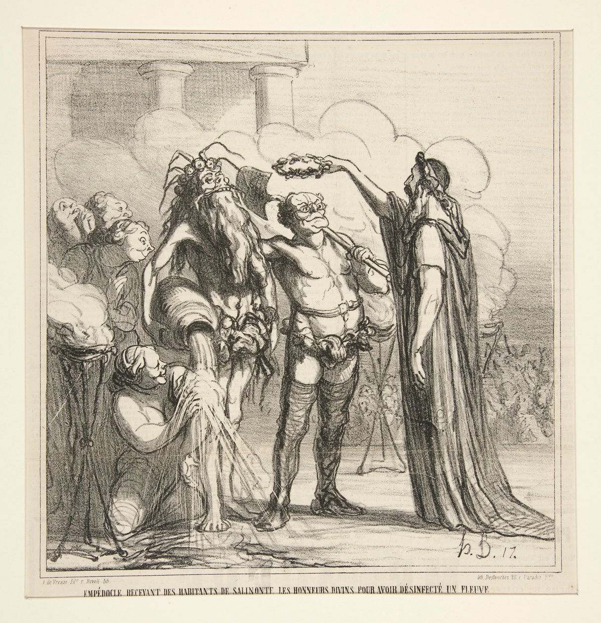 Empedoklův příjem od Honoré Daumier